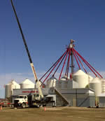 Thumbnail image of lifting fertilizer storage tanks