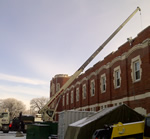 Thumbnail image of roof work at Minto Armoury